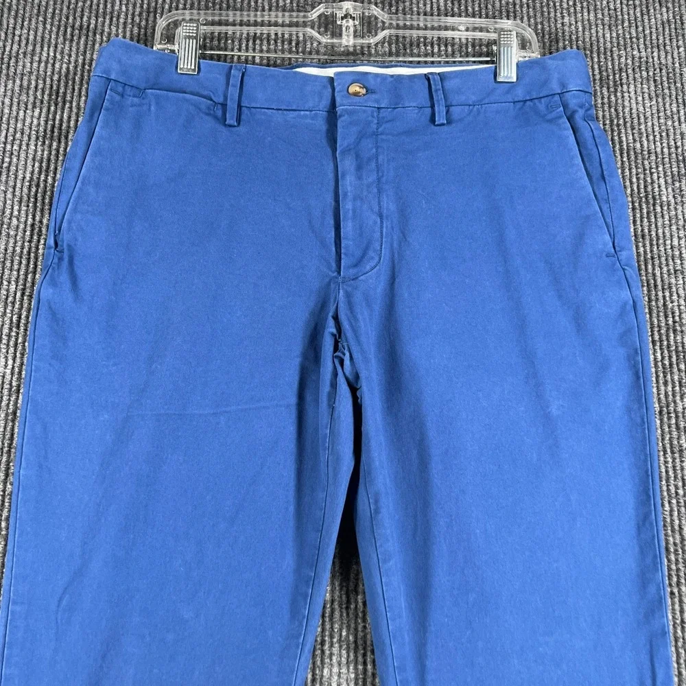 Polo Ralph Lauren Chino Pants Mens 34x34 Blue Stretch Classic Fit Casual Golf